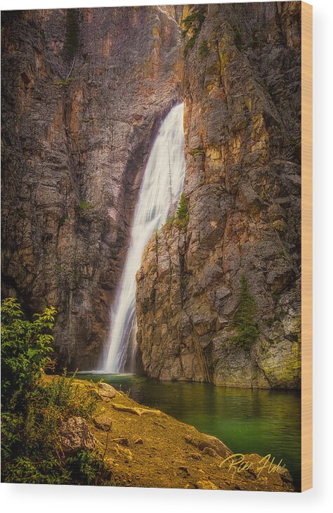 Flowing Wood Print featuring the photograph Porcupine Falls by Rikk Flohr