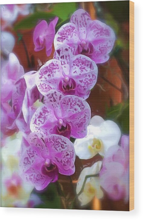 Floral Flower Purple Wood Print featuring the photograph Purple Flower by Ralph Liebstein