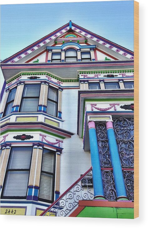  Wood Print featuring the photograph SF Colors by Julie Gebhardt