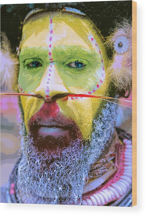 Shaman Wood Print featuring the photograph Shaman 6 by Dominic Piperata