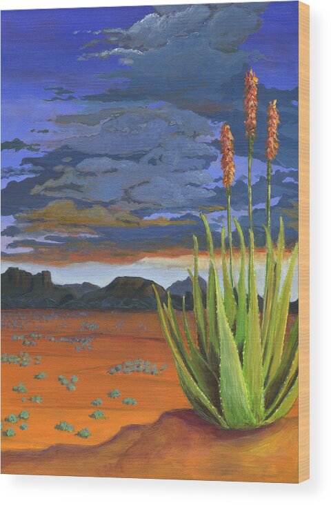 Arizona Wood Print featuring the painting Some Like it Hot by Karyn Robinson