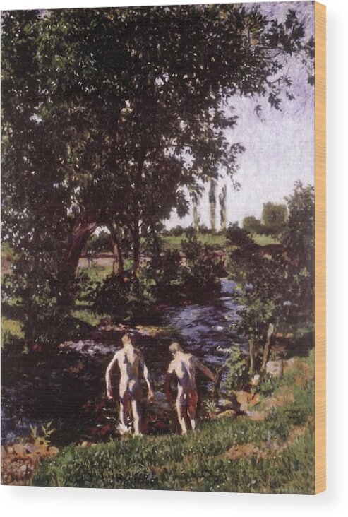 Summer Wood Print featuring the painting Summer 1901 by Karoly Ferenczy