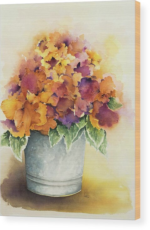 Sunshine Wood Print featuring the painting Sunshine in a Bucket by Lael Rutherford