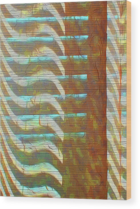 Curtain Wood Print featuring the photograph Textured Patterns by Reynaldo Williams