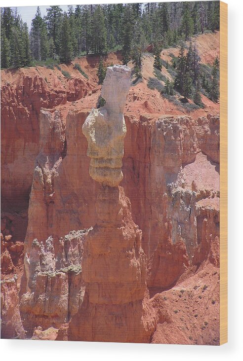 Bryce Wood Print featuring the photograph Thor's Hammer by Louise Magno
