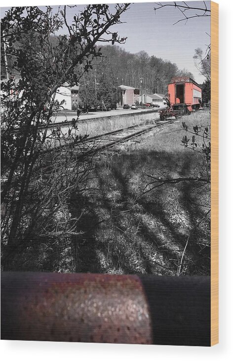 Train Wood Print featuring the photograph Train Time by Jason Nicholas