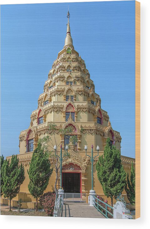 Scenic Wood Print featuring the photograph Wat Nong Bua Worawet Wisit Phra Chedi City of Nirvana DTHCM2088 by Gerry Gantt