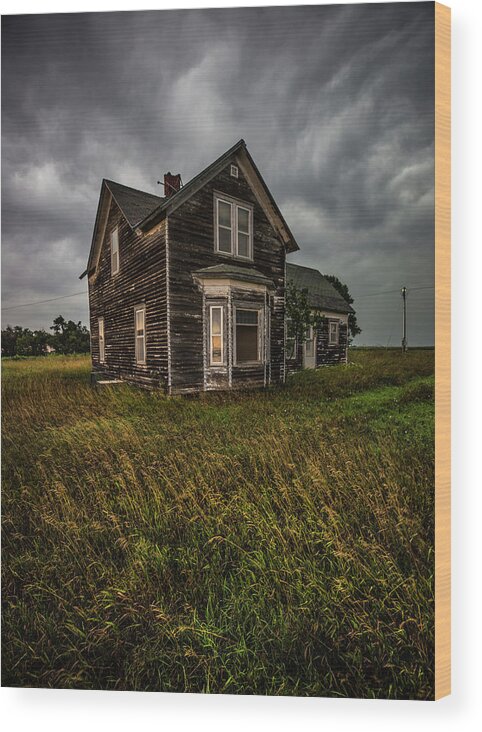 Abandoned Wood Print featuring the photograph Window to the Soul by Aaron J Groen