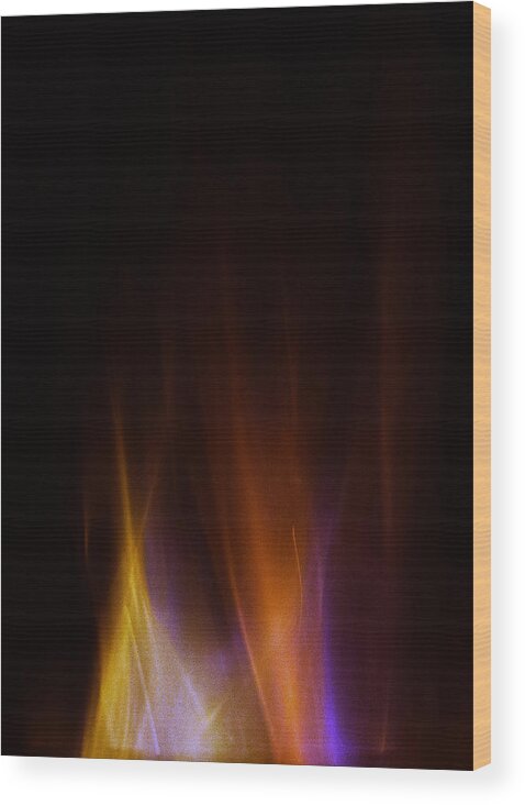 Beauty In Fire Wood Print featuring the photograph Wonders of Fire by William Simington