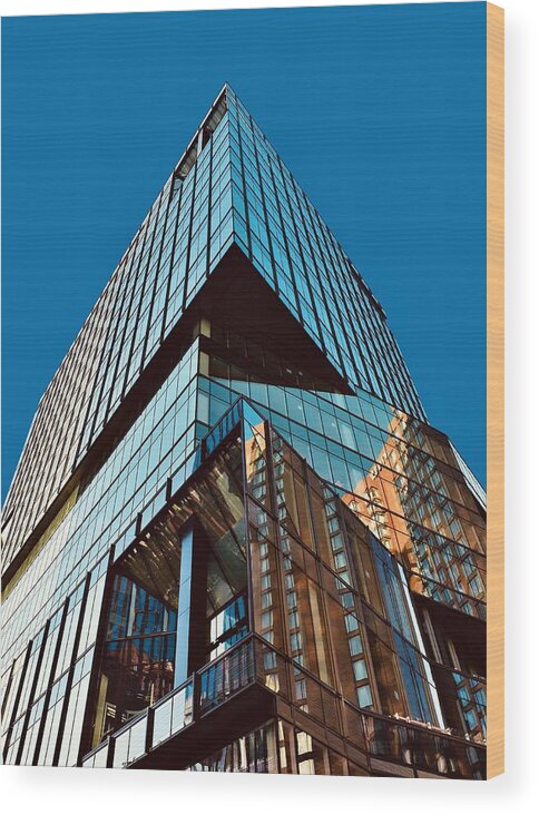 Urban Wood Print featuring the photograph Architecture -boston Ma #1 by Arnon Orbach