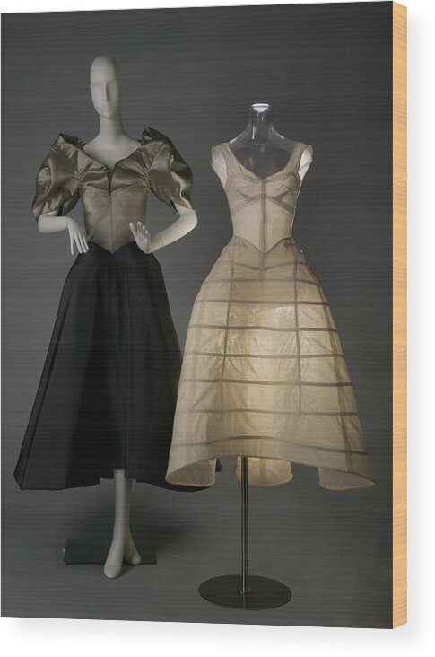 1940-1949 Wood Print featuring the photograph Clover Evening Dress #1 by Chicago History Museum