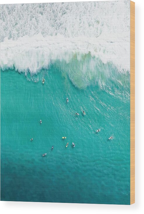 Oceans Wood Print featuring the photograph View From Above, Stunning Aerial View #14 by Travel Wild