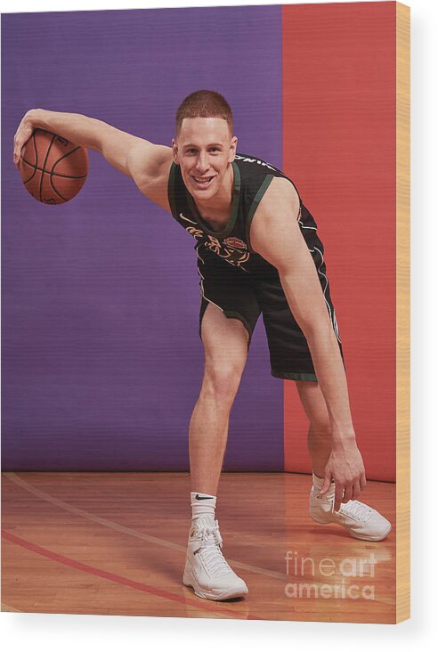 Donte Divencenzo Wood Print featuring the photograph 2018 Nba Rookie Photo Shoot by Jennifer Pottheiser