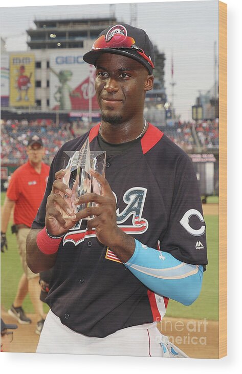 People Wood Print featuring the photograph Siriusxm All-star Futures Game by Rob Carr