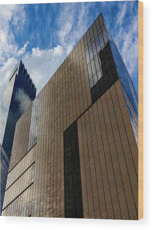 High Rise Architecture Wood Print featuring the photograph High Rise Architecture #4 by Robert Ullmann
