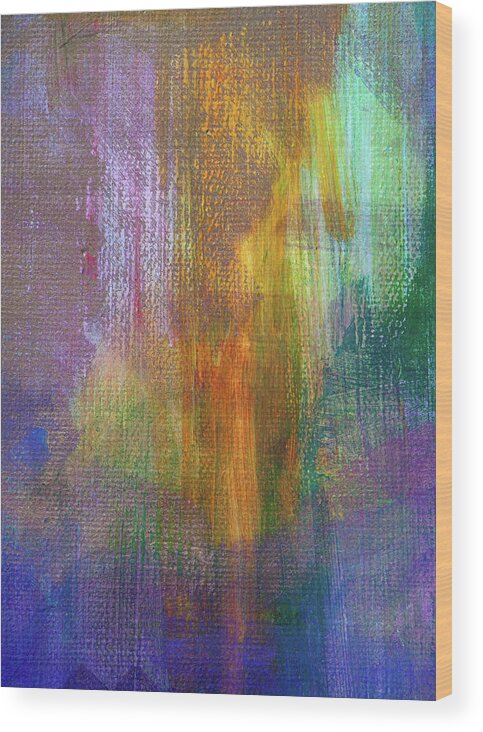 Acrylic Painting Wood Print featuring the digital art Abstract Acrylic Painting by Stellalevi