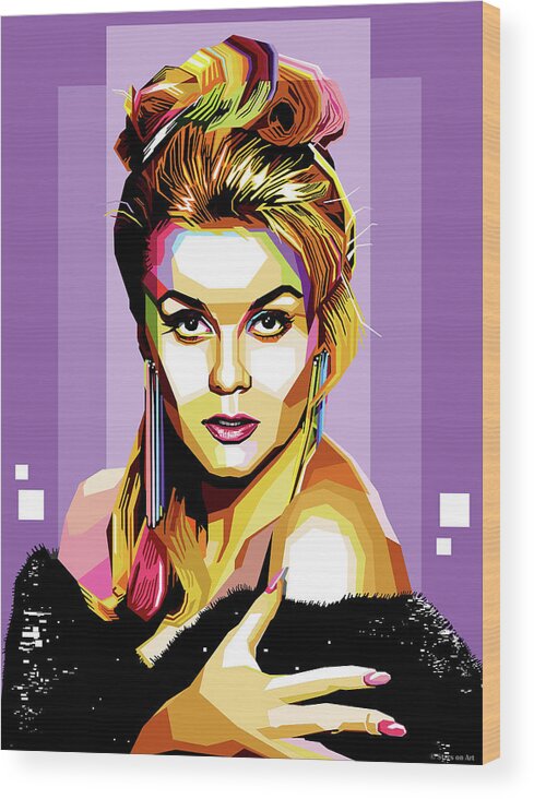 Ann-margret Wood Print featuring the digital art Ann-Margret by Movie World Posters