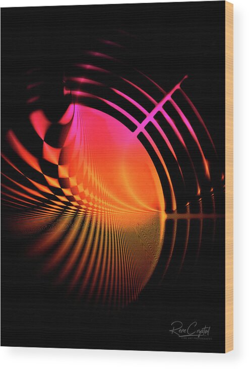 Abstract Wood Print featuring the photograph Beatin' The Heat by Rene Crystal