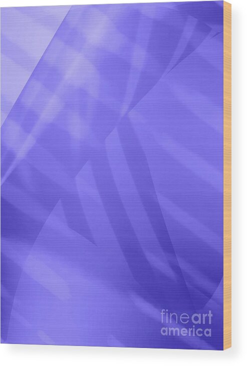 Abstract Wood Print featuring the photograph Abstract Art Tropical Blinds Ultraviolet by Itsonlythemoon -