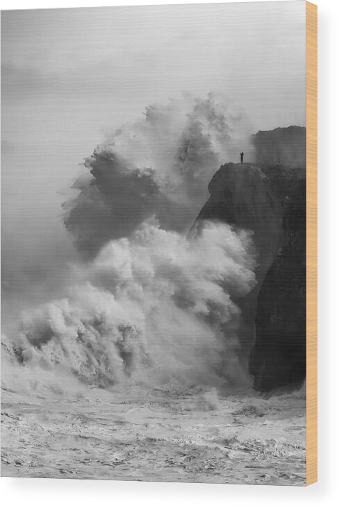 Llanes Wood Print featuring the photograph Calm, Everything Is Wrong by Rodrigo Nez Buj