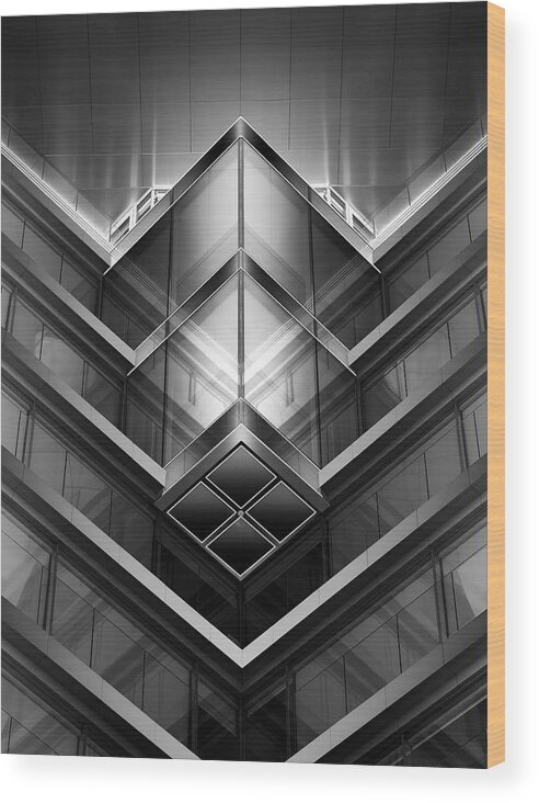 Vertical Wood Print featuring the photograph Dark Cube by Juan López Ruiz