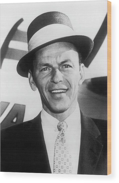 Actor Wood Print featuring the photograph Frank Sinatra About 1961 by Keystone-france