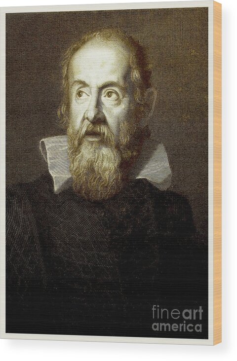 1500s Wood Print featuring the photograph Galileo Galilei by Detlev Van Ravenswaay/science Photo Library