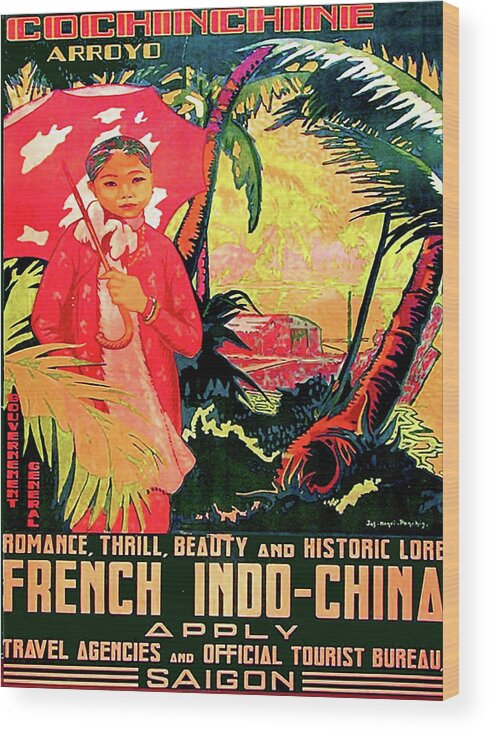 Ho Chi Minh Wood Print featuring the digital art Girl from Ho chi minh by Long Shot