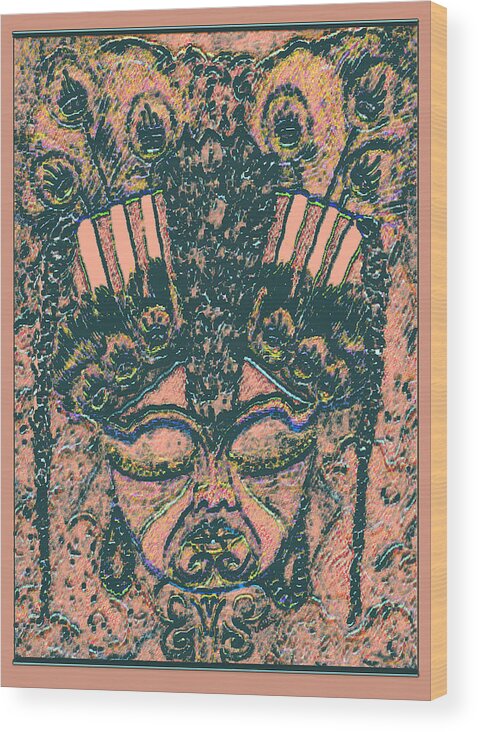 Spiritual Wood Print featuring the digital art Namaste by Vallee Johnson