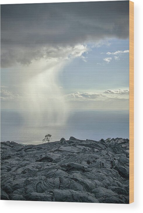 National Park Wood Print featuring the photograph Lava Storm by Steven Keys
