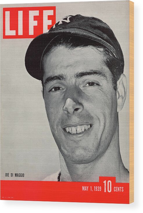Joe Dimaggio Wood Print featuring the photograph LIFE Cover: May 1, 1939 by Carl Mydans