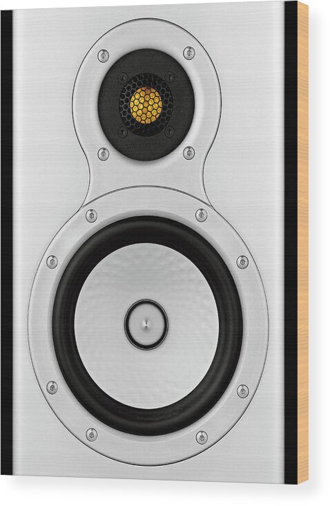 Music Wood Print featuring the photograph Loudspeaker by Sam Armstrong