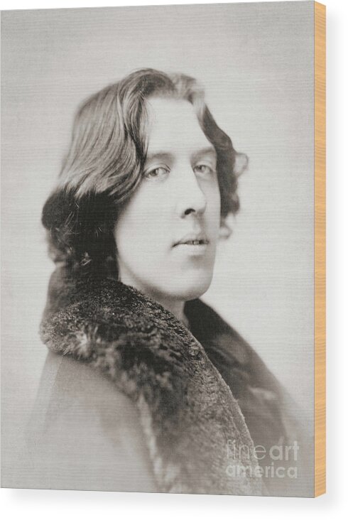 Wilde Wood Print featuring the photograph Oscar Wilde Photo by Napoleon Sarony