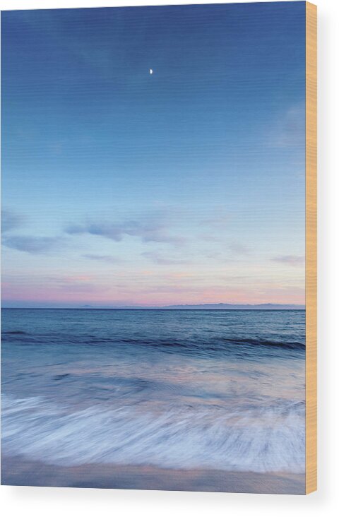 Water's Edge Wood Print featuring the photograph Pastel Sea by © Patrick Stanbro