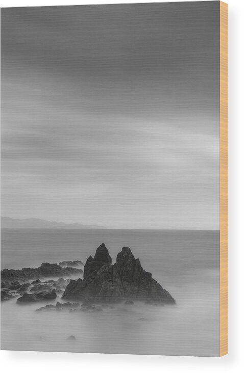 Sea Wood Print featuring the photograph Quiet Sea by Takafumi Yamashita