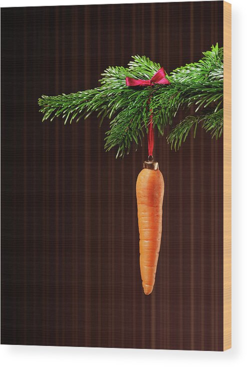 Hanging Wood Print featuring the photograph Vegetarian Christmas by Henrik Sorensen
