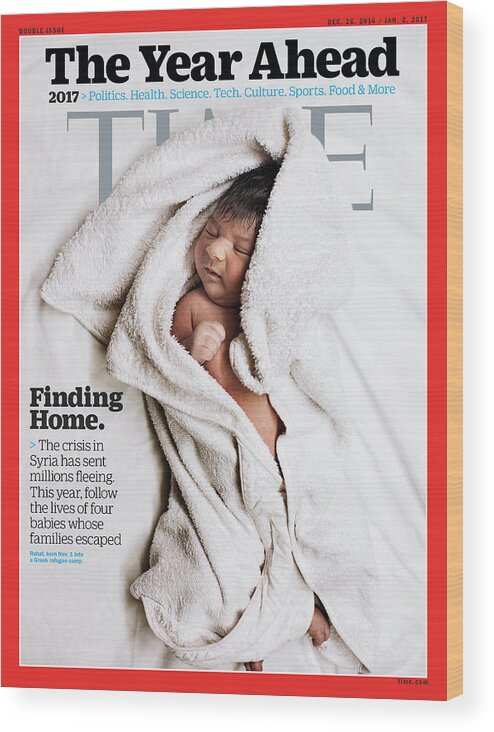 The Year Ahead - Finding Home Wood Print featuring the photograph The Year Ahead - Finding Home by Photograph by Lynsey Addario - Verbatim for TIME