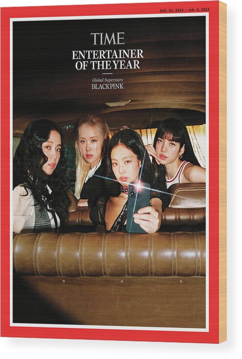 Entertainer Of The Year Wood Print featuring the photograph 2022 Entertainer of the Year - Blackpink by Photograph by Petra Collins for TIME
