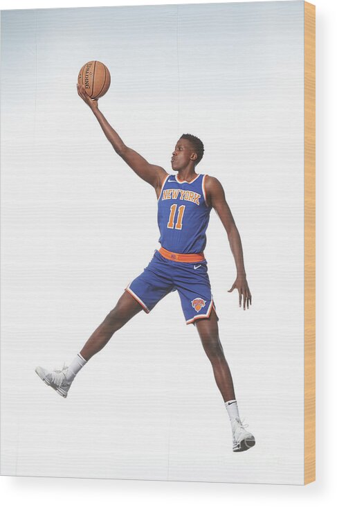 Frank Ntilikina Wood Print featuring the photograph Frank Ntilikina #4 by Nathaniel S. Butler