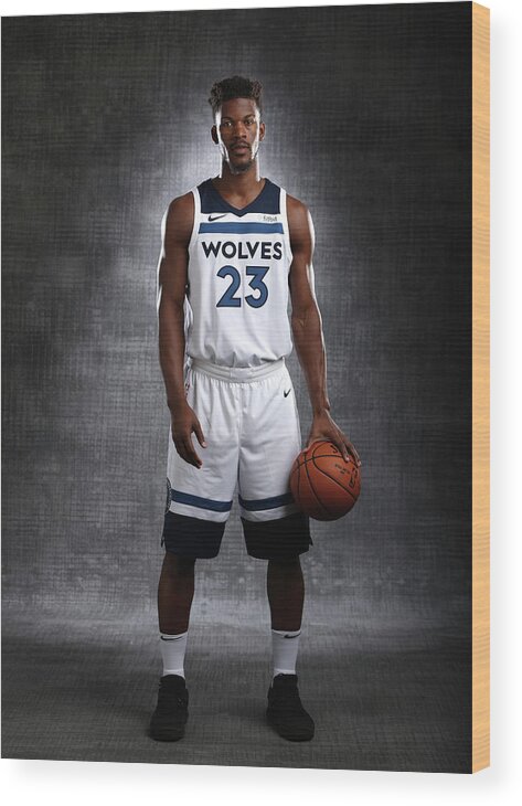 Media Day Wood Print featuring the photograph Jimmy Butler by David Sherman
