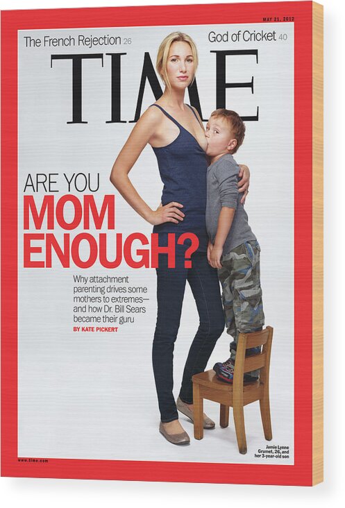 2012 Wood Print featuring the photograph Are You Mom Enough? by Photograph by Martin Schoeller