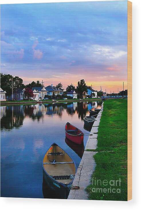 Water Wood Print featuring the photograph Bayou St. John by Jeanne Woods