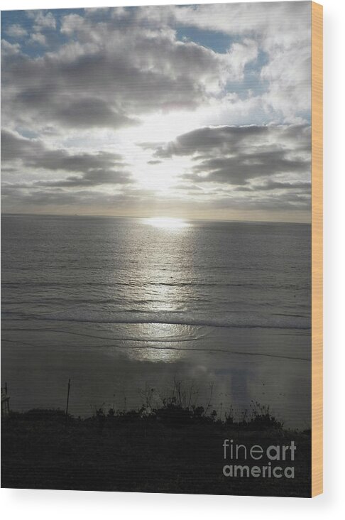 Sunset Wood Print featuring the photograph Celebrating The Light Within by Brian Commerford