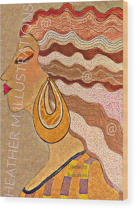 Woman Wood Print featuring the mixed media Dream2 by Heather M Photography