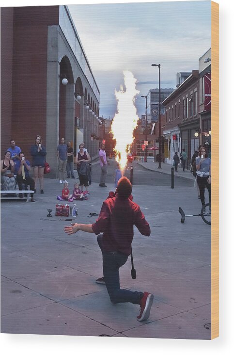 Fire Wood Print featuring the photograph Fire Breather by Matthew Bamberg