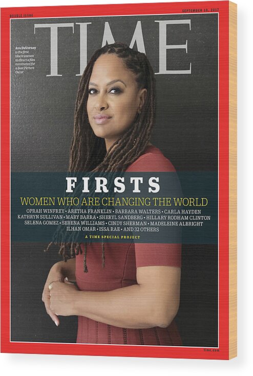 Ava Duvernay Wood Print featuring the photograph Firsts - Women Who Are Changing the World, Ava Duvernay by Photograph by Luisa Dorr for TIME