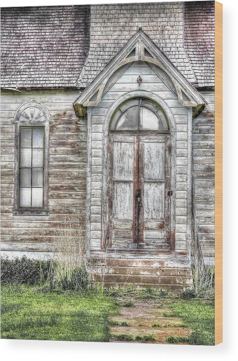 Abandoned Wood Print featuring the photograph Hallowed Entrance by Randall Dill