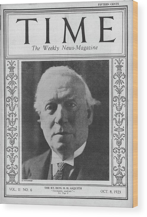 World Wood Print featuring the photograph Herbert H. Asquith by International