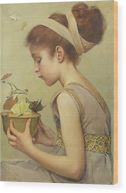 Sarah Paxton Ball Dodson Wood Print featuring the painting Honey of the Hymettus by Sarah Paxton Ball Dodson