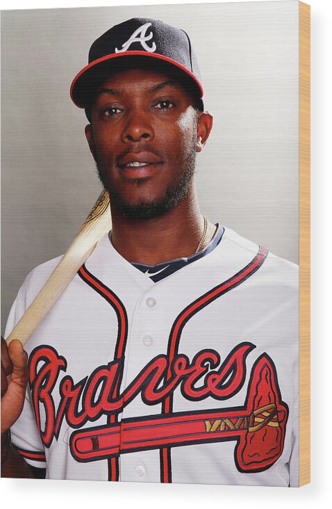 Media Day Wood Print featuring the photograph Justin Upton by Elsa